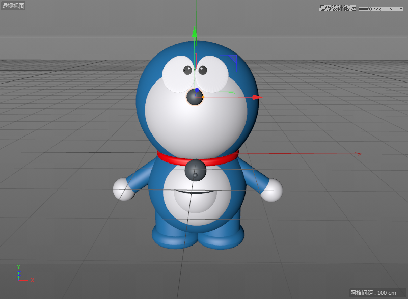C4D详解机器猫哆啦A梦建模及渲染,PS教程   width="801" height="587" src="http://www.missyuan.net/uploads/allimg/190304/15391S123-71.png" /></p><p>15.新建一个“球体”，调整位置和大小，制作鼻子部分。</p><img alt=