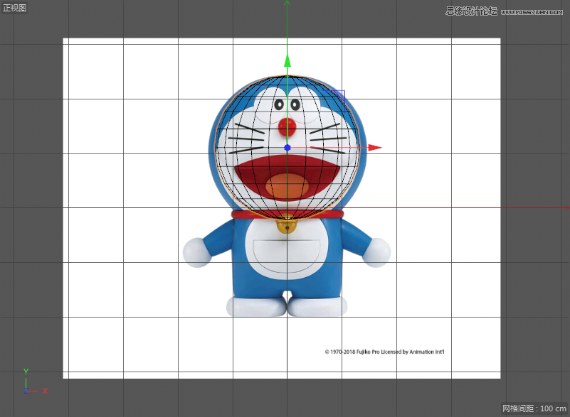 C4D详解机器猫哆啦A梦建模及渲染,PS教程   width="801" height="587" src="http://www.missyuan.net/uploads/allimg/190304/15391U623-6.png" /></p><p>4.选中“球体”，按【C】键将“球体”转化为可编辑对象。</p><img alt=