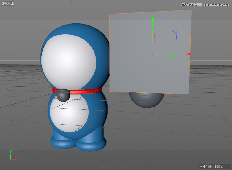 C4D详解机器猫哆啦A梦建模及渲染,PS教程   width="801" height="587" src="http://www.missyuan.net/uploads/allimg/190304/15391U106-44.png" /></p><p>17.新建一个“球体”和“立方体”，调整位置和大小，效果如下图所示。</p><img alt=