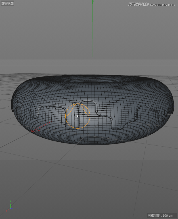 C4D详解甜甜圈美食的建模及渲染,PS教程   width="125" height="448" src="http://www.missyuan.net/uploads/allimg/190304/154642OG-29.png" /></p><p>18.使用“抓取”工具，调整细节，使其边缘圆润自然。</p><img alt=