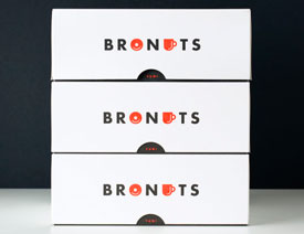 Bronuts咖啡店品牌包装设计欣赏