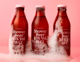 Shower啤酒创意独特的包装设计欣赏