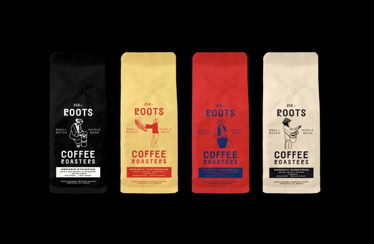 Roots咖啡品牌VI形象设计欣赏