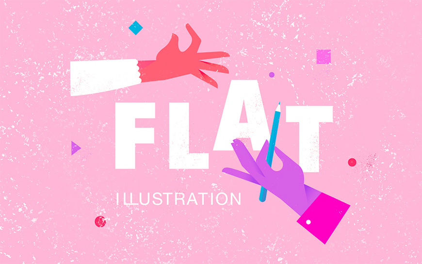 Illustrator绘制以手为装饰的字体海报