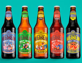 知名品牌MILOSLAW啤酒包装设计欣赏