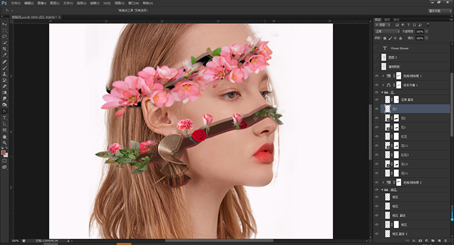 Photoshop´´ÒâºÏ³É´ÓÈËÎïÍ·ÏñÖг¤³öµÄ»¨¶ä