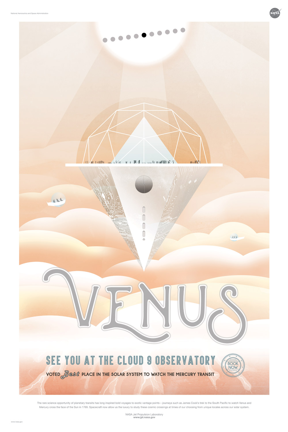 未来主题复古太空旅游海报设计欣赏
