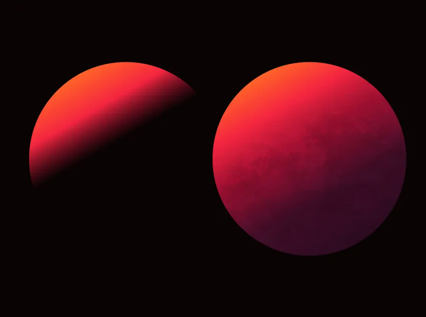 Illustrator绘制复古磨砂风格的星球