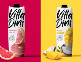 Villa Dini果汁包装设计欣赏