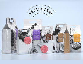 半调网纹风格Patissiere糖包装设计欣赏